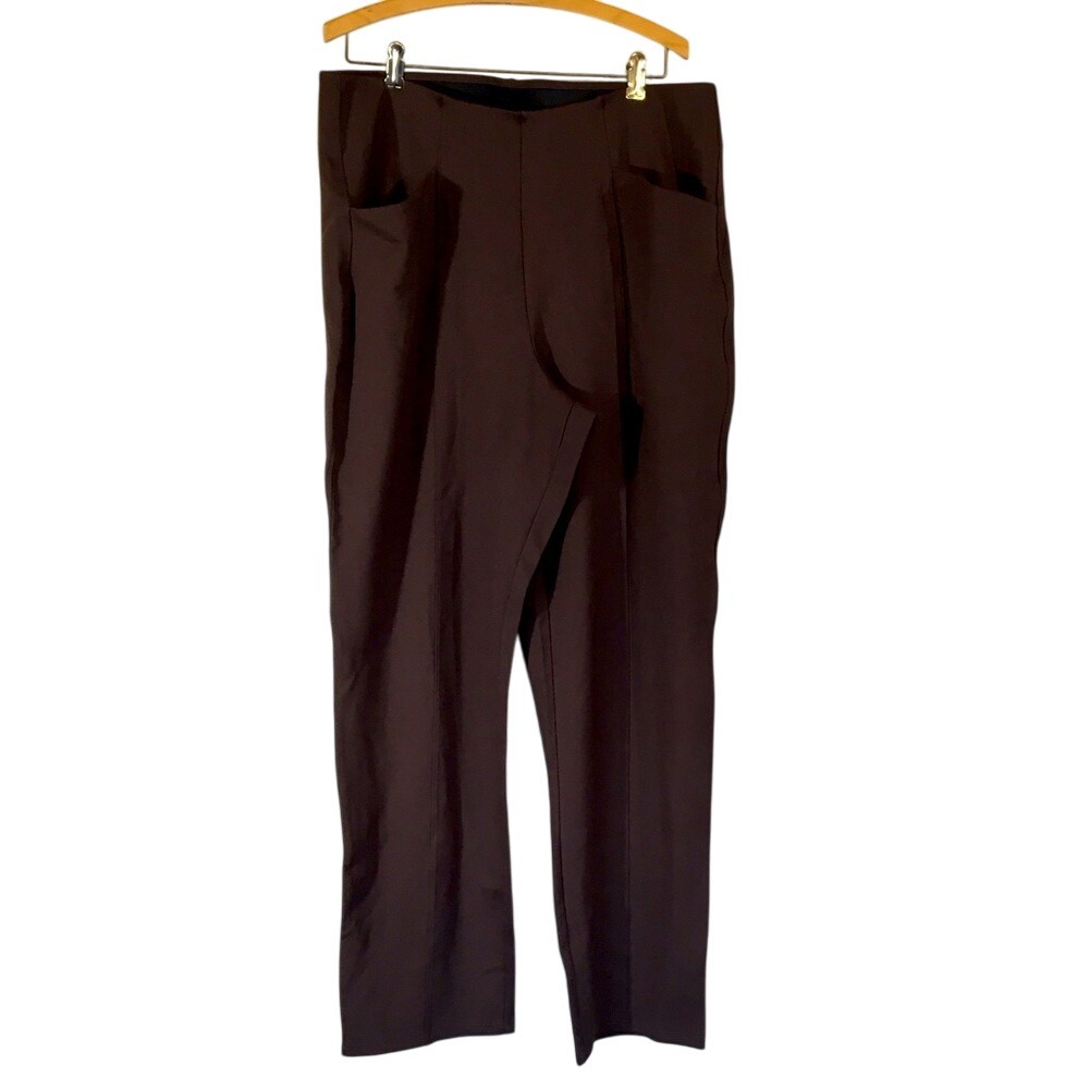Old Navy Extra High Rise Straight Taper Pant French Roast Ponte XL‎ Tall NWT